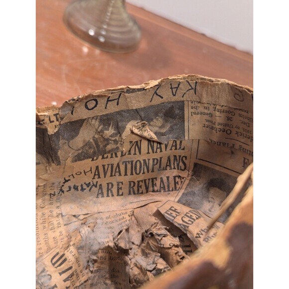 1920's/30's Paper Mache Folk Art Parade Theater Carnival Mask - Picture 7 of 10